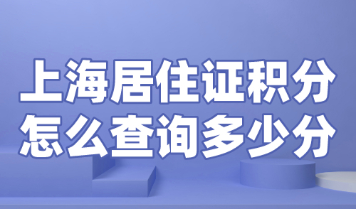 上海居住证积分怎么查询多少分？上海人社app很方便！