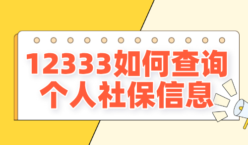 12333如何查询个人社保信息？上海社保在线缴费明细查询！