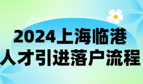 2024上海临港人才引进落户流程，最新落户政策条件汇总！