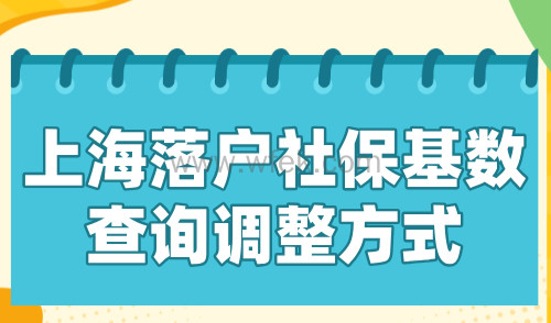 2024上海落户社保基数已公布，附社保基数查询调整方式！
