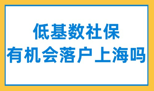 低基数社保有机会落户上海吗？附上海落户社保基数查询方式！