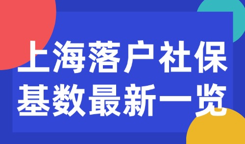 2025上海落户社保基数最新一览：不同落户方式社保需要多少？