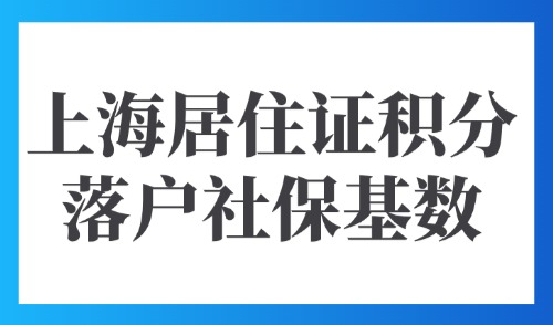 2025上海居住证积分落户社保基数：不同倍数社保缴纳多少钱？