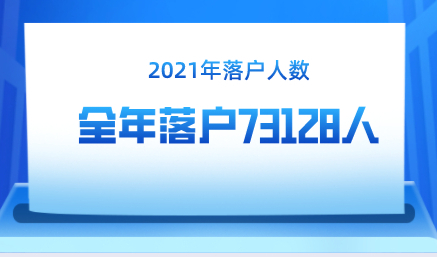 2021年全年落户73128人，全年落户上海人数大幅增长！