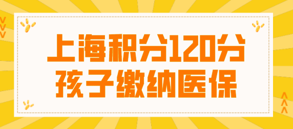 上海居住证积分120分缴纳医保